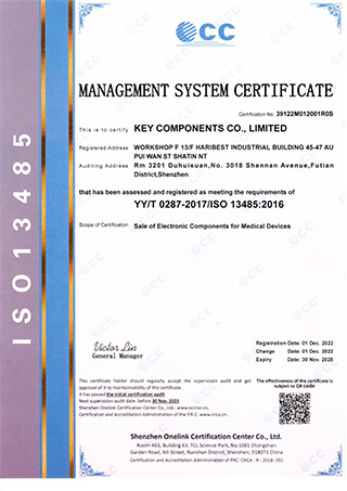 Medical Devices Management System Certificate